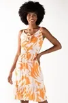 Vestido Dwz Curto Com Alca Estampado