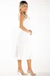 Vestido Dwz Midi Com Alcas Liso