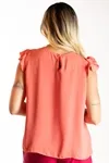 Blusa Dwz Lisa Manga Babado