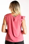 Blusa Dwz Lisa Manga Babado