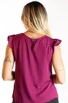 Blusa Dwz Lisa Manga Babado
