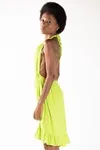 Vestido Dwz Curto Frente Unica Liso