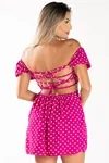 Vestido Dwz Poa Manga Curta