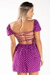 Vestido Dwz Poa Manga Curta