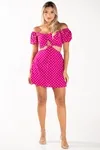 Vestido Dwz Poa Manga Curta