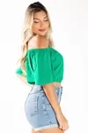 Cropped Dwz Ombro A Ombro Liso