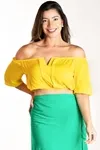 Cropped Dwz Ombro A Ombro Liso