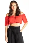 Cropped Dwz Ombro A Ombro Liso