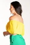 Cropped Dwz Ombro A Ombro Liso