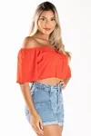 Cropped Dwz Ombro A Ombro Liso
