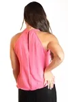 Blusa Dwz Lisa Gola Alta Com Amarracao