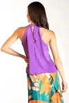 Blusa Dwz Lisa Gola Alta Com Amarracao
