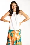 Blusa Dwz Lisa Gola Alta Com Amarracao