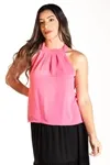 Blusa Dwz Lisa Gola Alta Com Amarracao