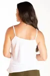 Blusa Dwz Alcas Finas Lisa De Crepe