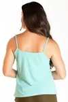 Blusa Dwz Alcas Finas Lisa De Crepe