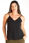 Blusa Dwz Alcas Finas Lisa De Crepe