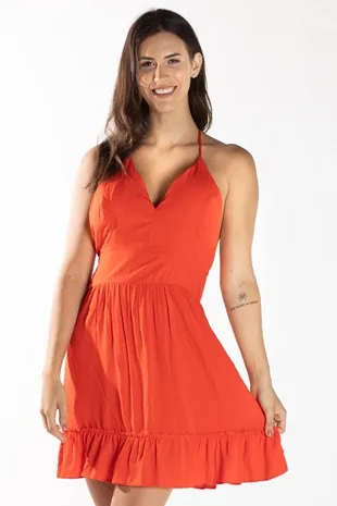 Vestido Dwz Alca Babado Com Bojo