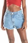 Short Dwz Jeans Barra Desfiada