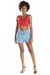 Short Dwz Jeans Barra Desfiada
