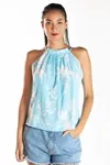 Regata Dwz Plissada Estampada
