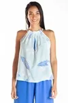 Regata Dwz Plissada Estampada