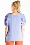 Blusa Dwz Manga Curta Com Elastico