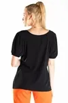 Blusa Dwz Manga Curta Com Elastico