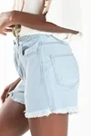 Short Dwz Jeans Claro Desfiado