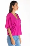 Blusa Dwz Lisa Manga Morcego