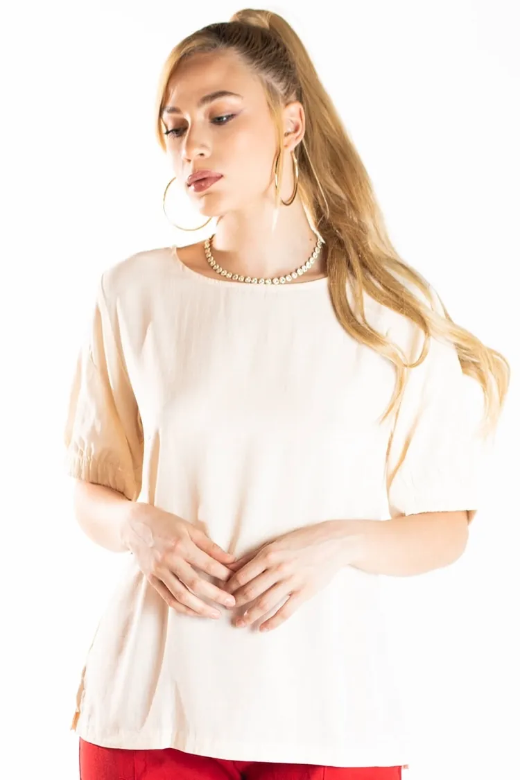 Blusa Dwz Lisa Manga Com Elastico