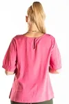 Blusa Dwz Lisa Manga Com Elastico