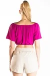 Cropped Dwz Ombro A Ombro Liso