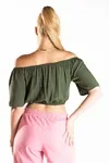 Cropped Dwz Ombro A Ombro Liso