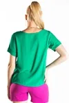 Blusa Dwz Manga Curta Lisa