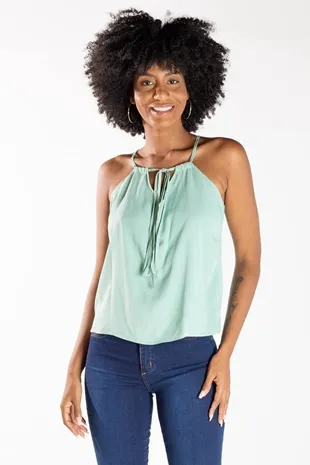 Blusa Dwz Alcas Amarracao No Busto Lisa