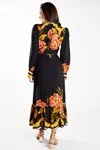 Vestido Dwz Mid Com Manga E Recortes