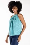 Blusa Dwz Plissada Em Crepe