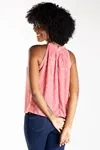 Blusa Dwz Plissada Em Crepe