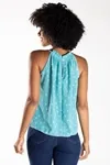 Blusa Dwz Plissada Em Crepe