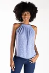 Blusa Dwz Plissada Em Crepe