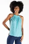 Blusa Dwz Plissada Em Crepe