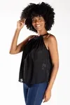 Blusa Dwz Plissada Em Crepe