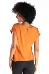 Blusa Dwz Lisa Decote V Manga Curta
