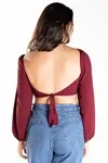 Cropped Dwz Com Bojo Manga Longa