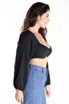 Cropped Dwz Com Bojo Manga Longa