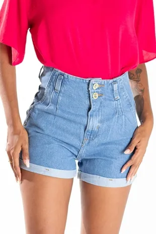 Short Dwz Cintura Alta