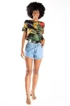 Short Dwz Jeans Com Barra Desfiada