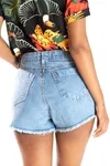 Short Dwz Jeans Com Barra Desfiada