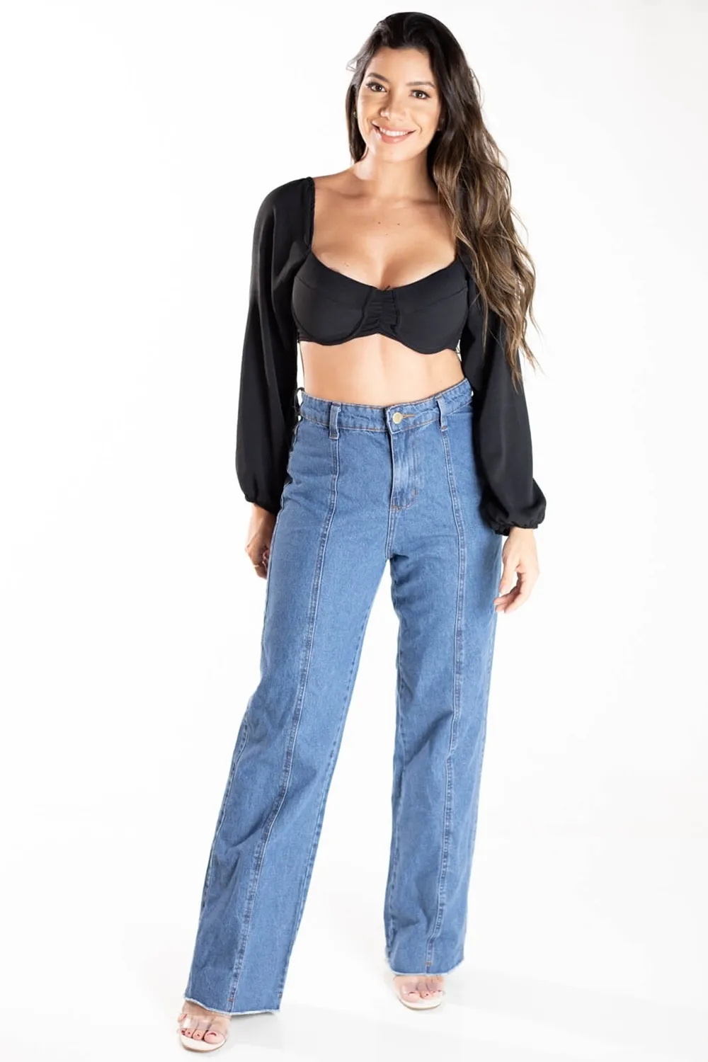 Calca Dwz Com Costura Frontal - Calca Dwz Com Costura Frontal - DWZ